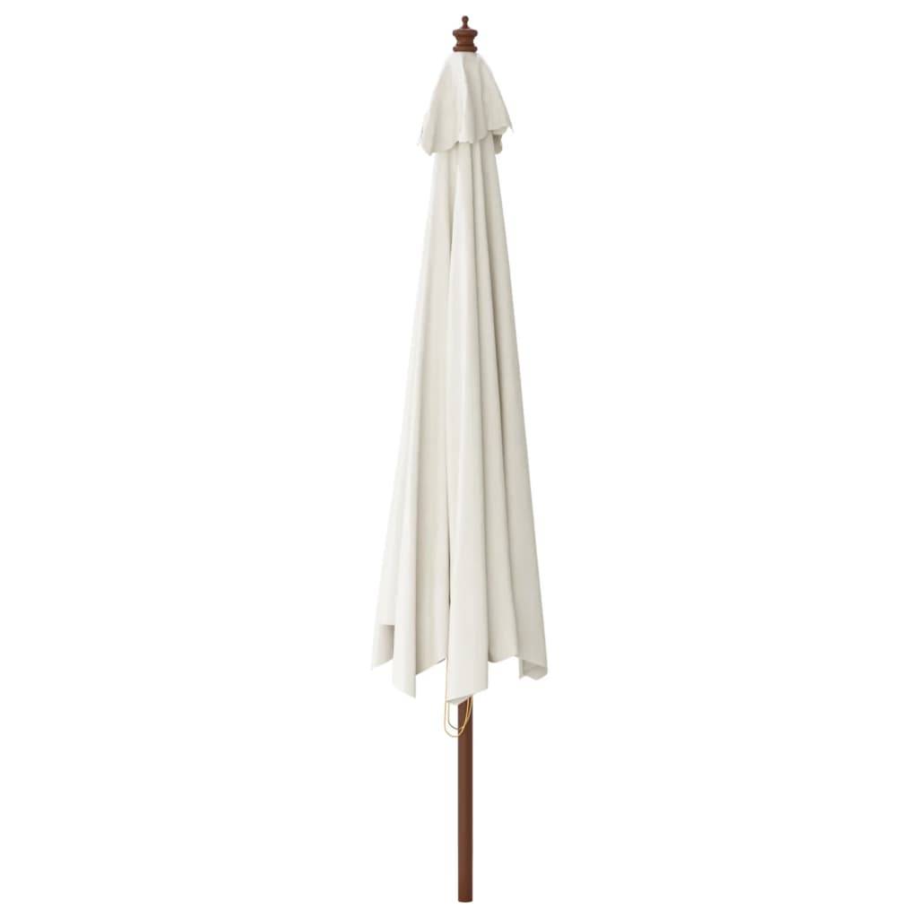 PANGIVO - Parasol de jardin bois sable 400 x 400 x 273 cm - PANGIVO - Image 5