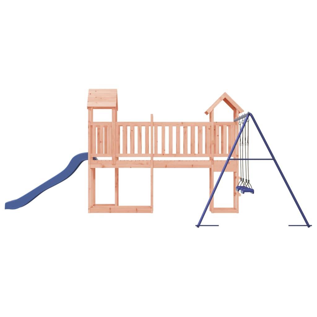 Helloshop26 - Aire de jeux d'extérieur balançoires toboggan portiques robuste jeux jardin 357 x 524 x 214 cm bois massif de douglas - Imagen 5