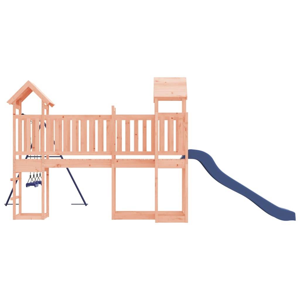 Helloshop26 - Aire de jeux d'extérieur balançoires toboggan portiques robuste jeux jardin 357 x 524 x 214 cm bois massif de douglas - Imagen 4