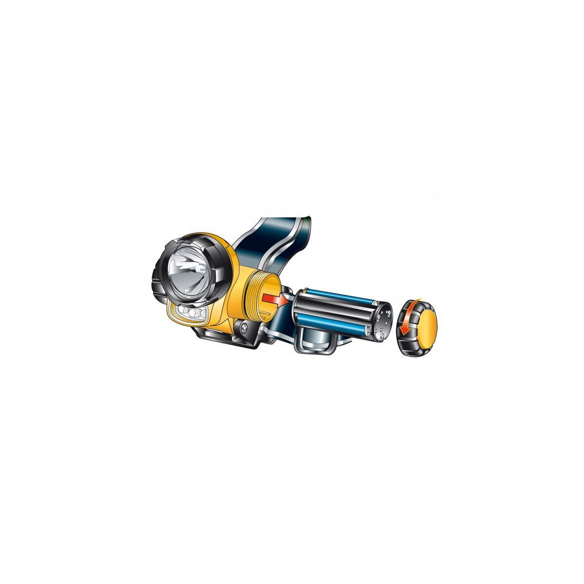 Lampe frontale Led/Xenon Etanche SINGER Professionnelle 4 positions 3 piles 1,5 V AAA fournies - Imagen 5