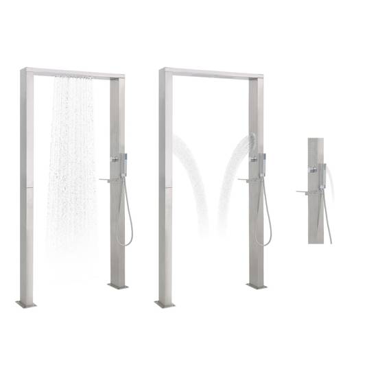 Douche d'exterieur Støvring Argenté 2,8 X 2,8 X 21 cm - P87209A - Image 2