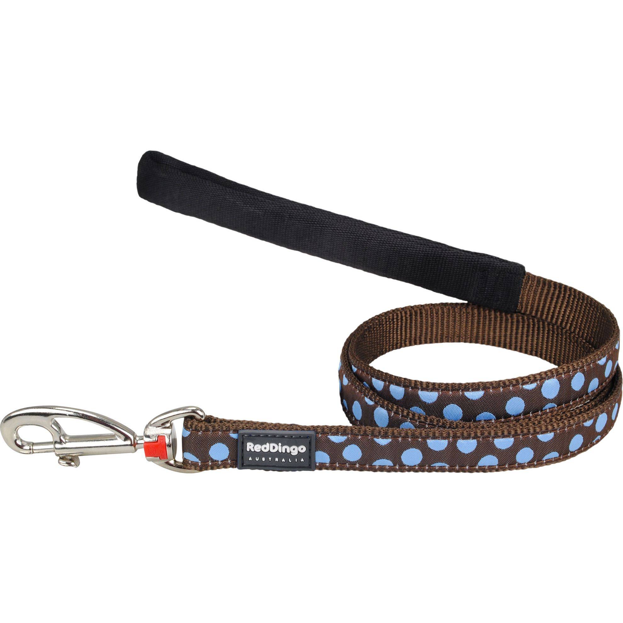 Laisse confort Red Dingo Fantaisie marron à pois bleu Taille : T3 RED DINGO
