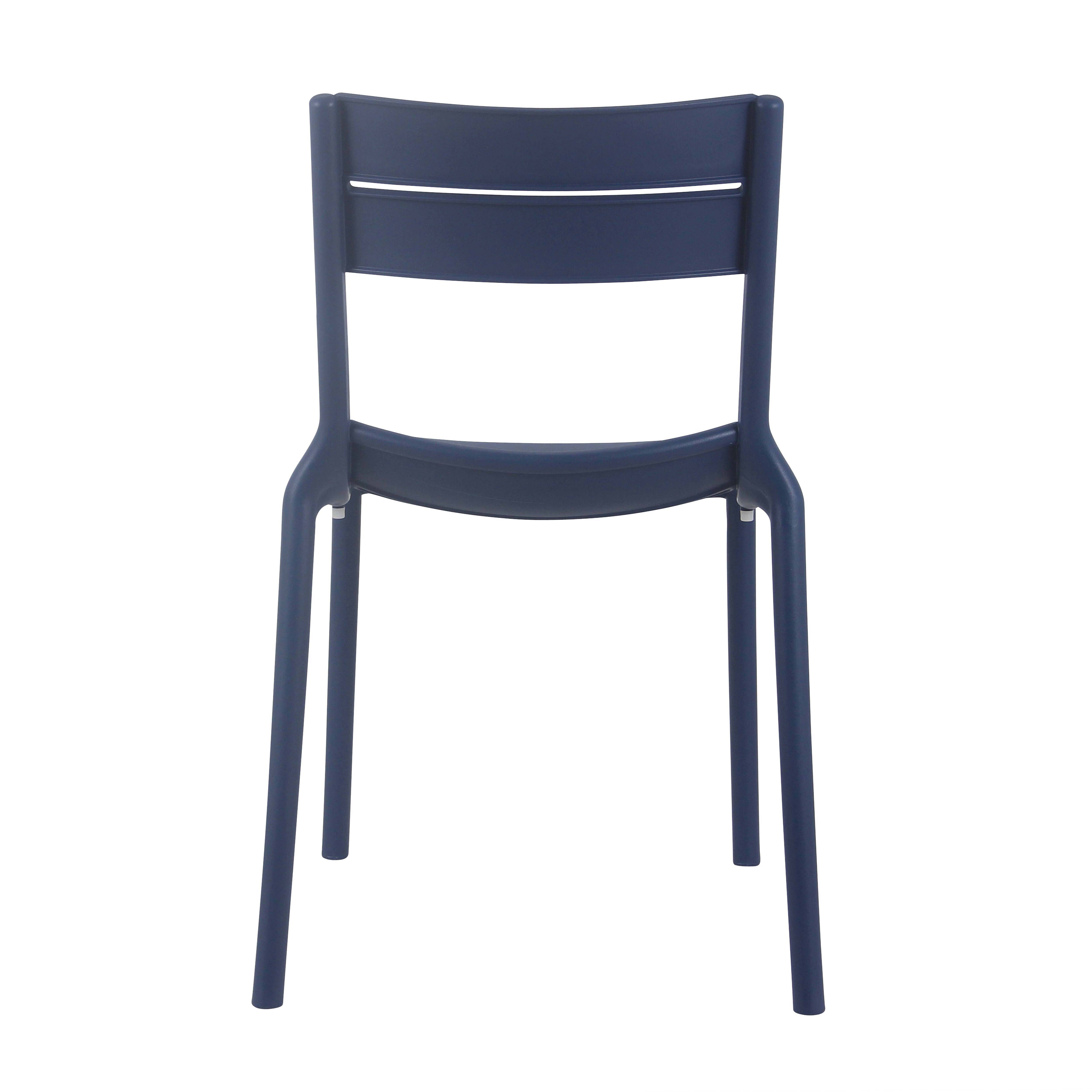 Oviala - Chaise de terrasse en plastique bleu pacific Paname - Oviala - Imagen 6