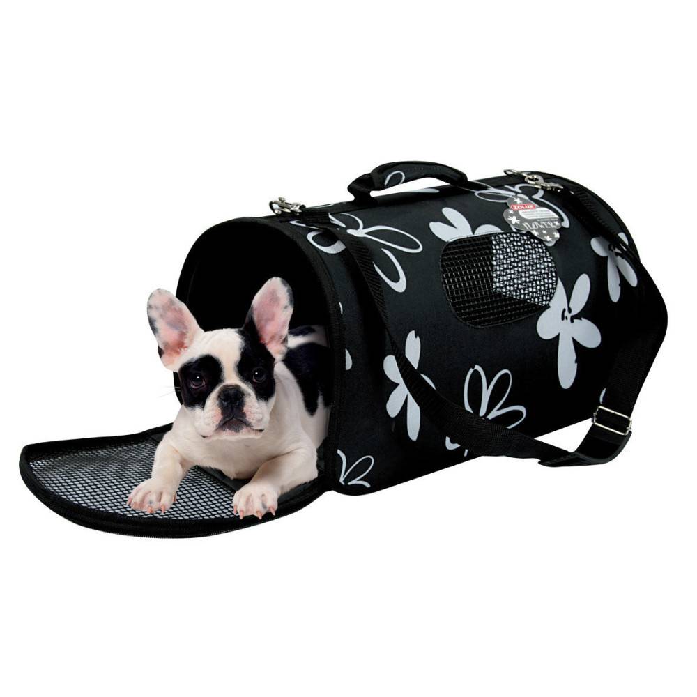 Zolux - Panier de transport Flower. M. couleur noir. pour chat ou chien. max 6 kg