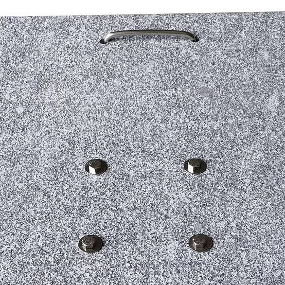 Pied de parasol en granite gris 102 kg avec roulettes Diamanta - Gecko Jardin - Imagen 4