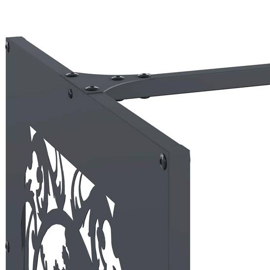 Support à Bûches Carré en Acier Anthracite 40 cm pour Poêle à Bois – ComfortXL Outdoor Living - Image 7