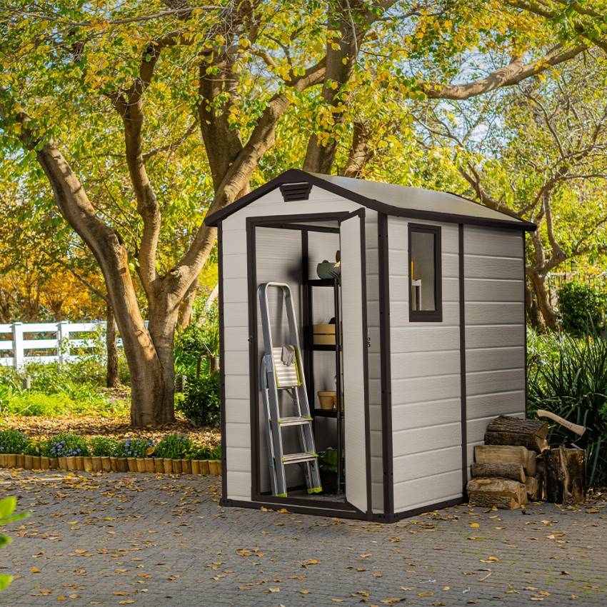 Keter - Abri de jardin Boîte en résine PVC 130x192x198cm ResinBox - Image 4