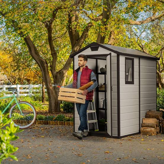 Keter - Abri de jardin Boîte en résine PVC 130x192x198cm ResinBox - Image 6