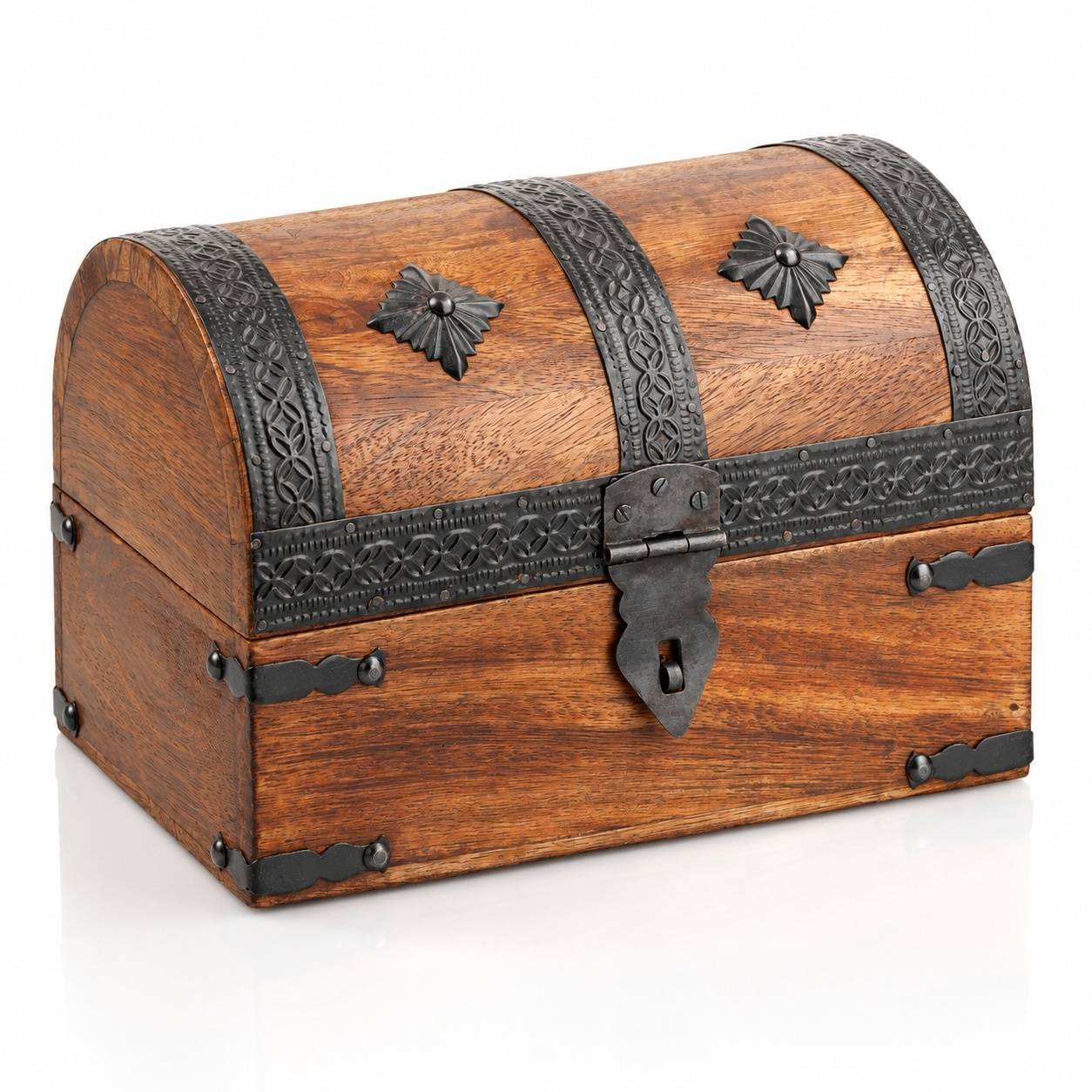 Coffre à Trésor en Bois Style Coquillage Rangement Bijoux - Image 8