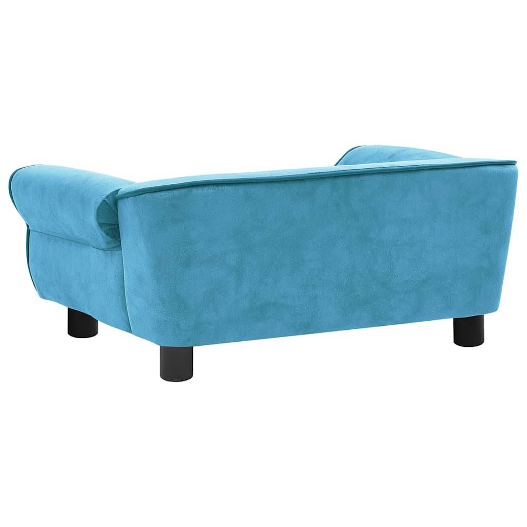 Canapé pour chien peluche turquoise 72 x 45 x 30 cm - PANGIVO - Image 8