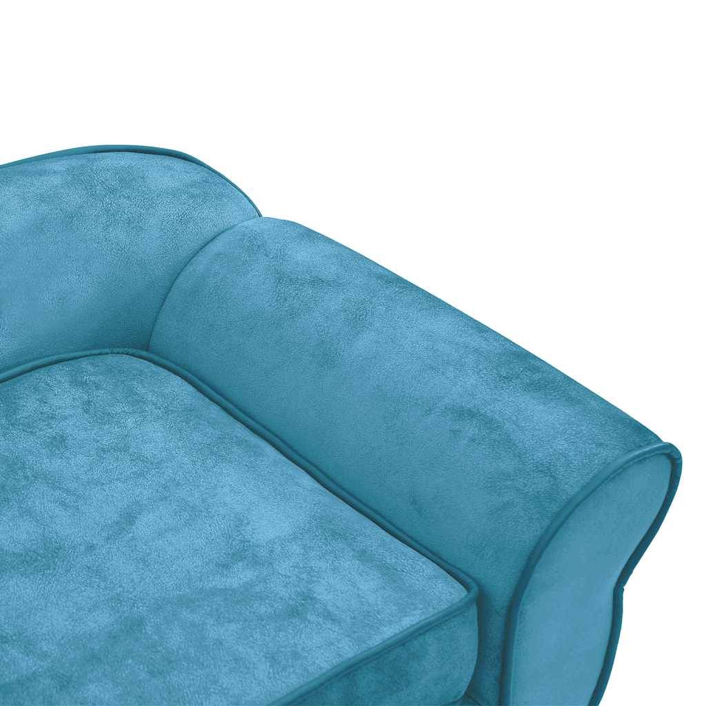 Canapé pour chien peluche turquoise 72 x 45 x 30 cm - PANGIVO - Image 9