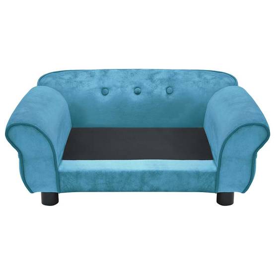Canapé pour chien peluche turquoise 72 x 45 x 30 cm - PANGIVO - Image 6