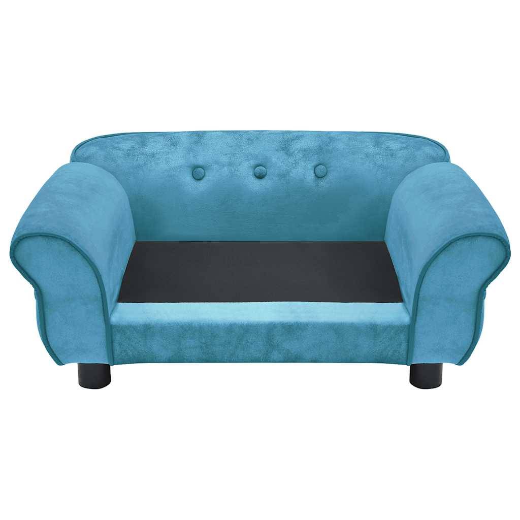 Canapé pour chien peluche turquoise 72 x 45 x 30 cm - PANGIVO - Image 6