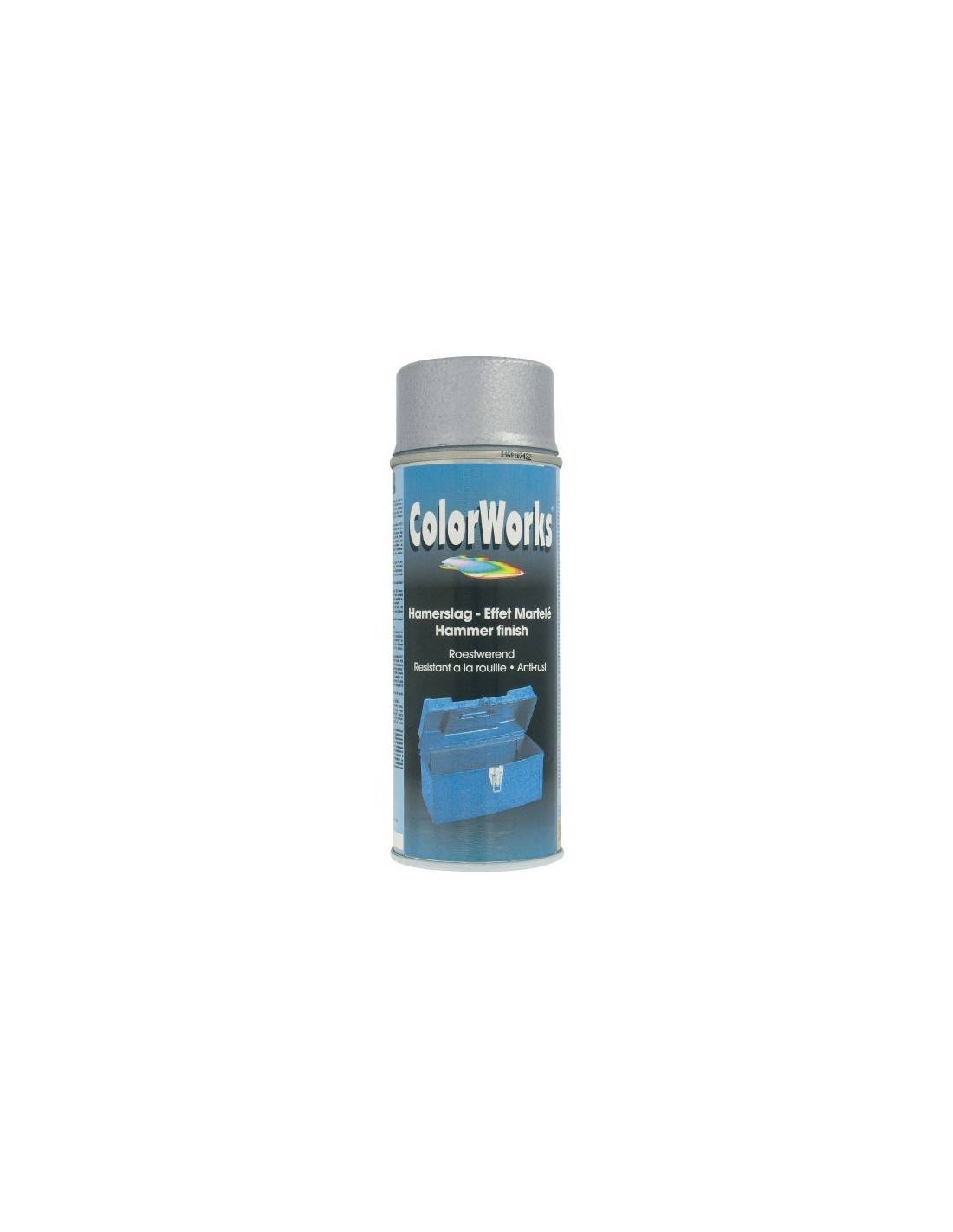 Peinture Aérosol Argent Effet Martelé Finition Martelée Argentée Durable - Colorworks