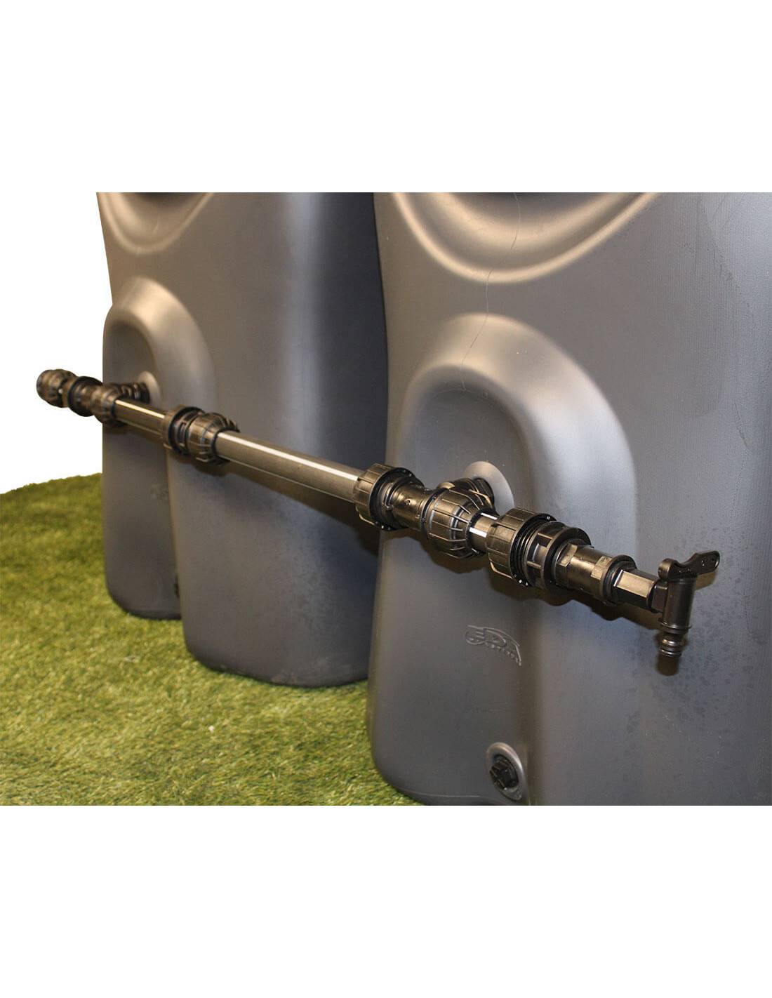Kit de raccordement rigide pour récupérateurs d'eau de pluie (filetage 1" - 26x34) - Imagen 2