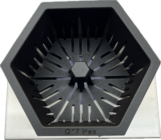 QAÏTO Q7Hex Brûleur à pellets pour petits inserts et poeles à bois recevant des bûches de 25 à 30 cm - Image 2