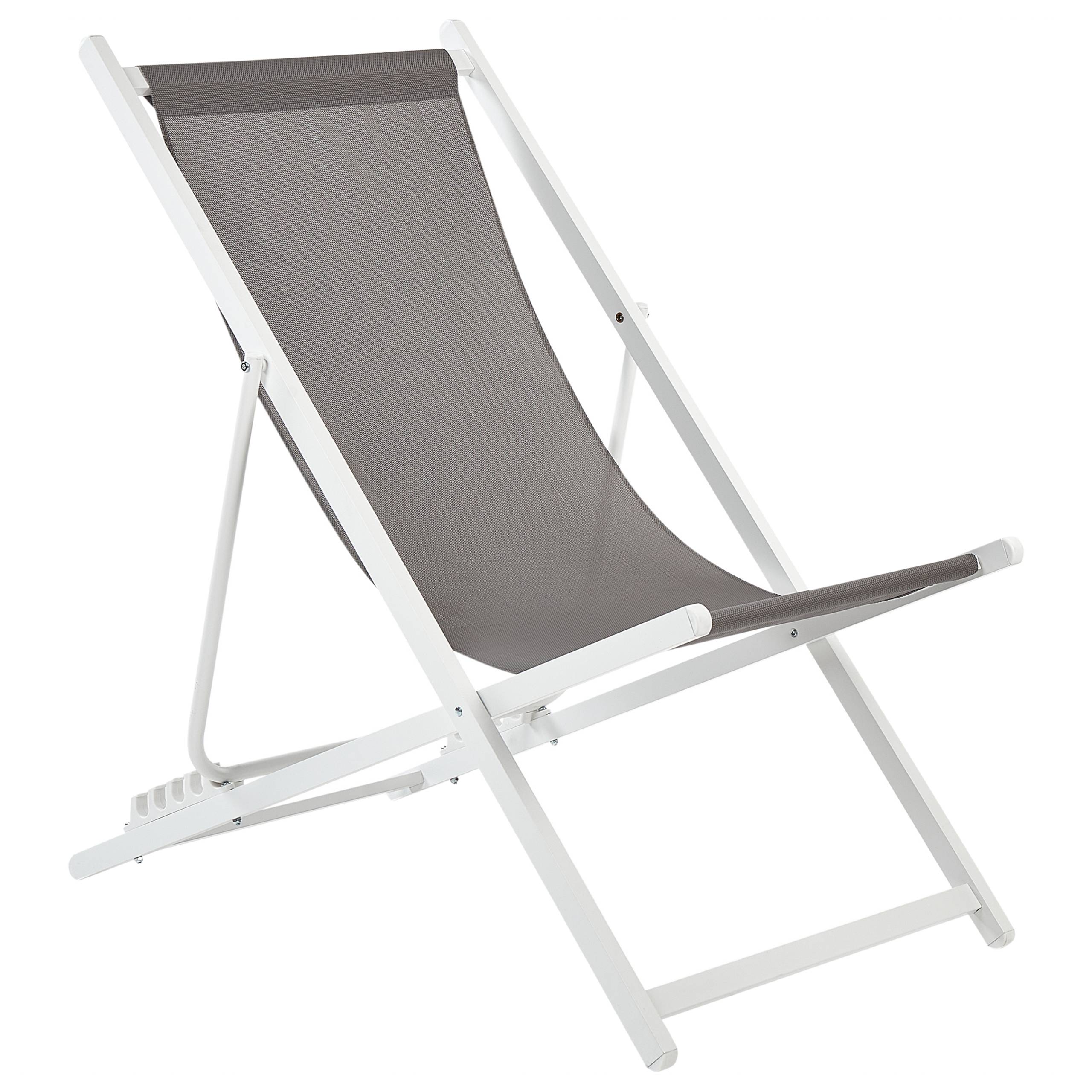 Beliani - Chaise longue Aluminium Gris LOCRI II - Beliani - Imagen 2