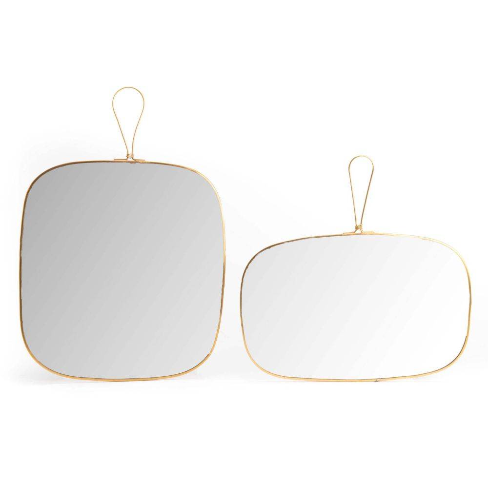 Amadeus - Miroir en verre et métal doré James 27 x 39 cm Amadeus - Imagen 2