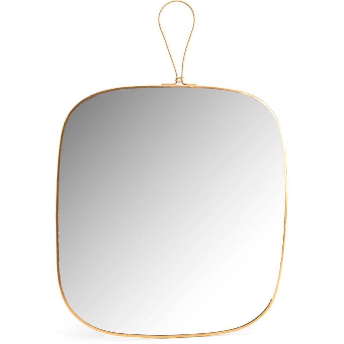 Amadeus - Miroir en verre et métal doré James 27 x 39 cm Amadeus - Imagen 1