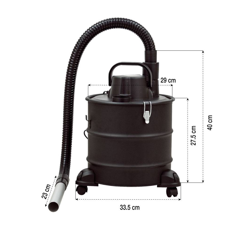 Facilitys - Aspirateur à cendres chaudes 1200 W - 18 L - jusqu'à 60°C - Imagen 4
