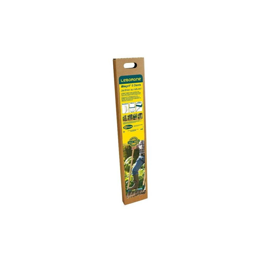 Leborgne - Biogrif NaturOvert 5 dents interchangeables - manches bois certifié PEFC 100% Leborgne - Imagen 4