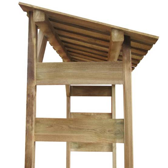 Abri range-bûches en pin traité 150cm pour stockage bois de chauffage extérieur – ComfortXL Outdoor Living - Image 4