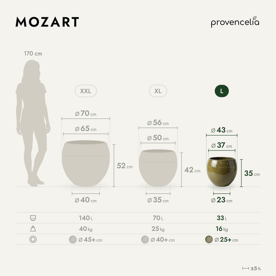 Provencelia - Pot MOZART 43x35cm sunset - Image 2