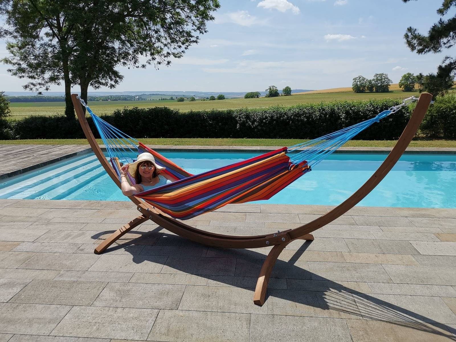 Jobek - Set Bois WEEKEND 350x125x136,5 cm Multicolore certifié FSC Mix JOBEK - Imagen 3
