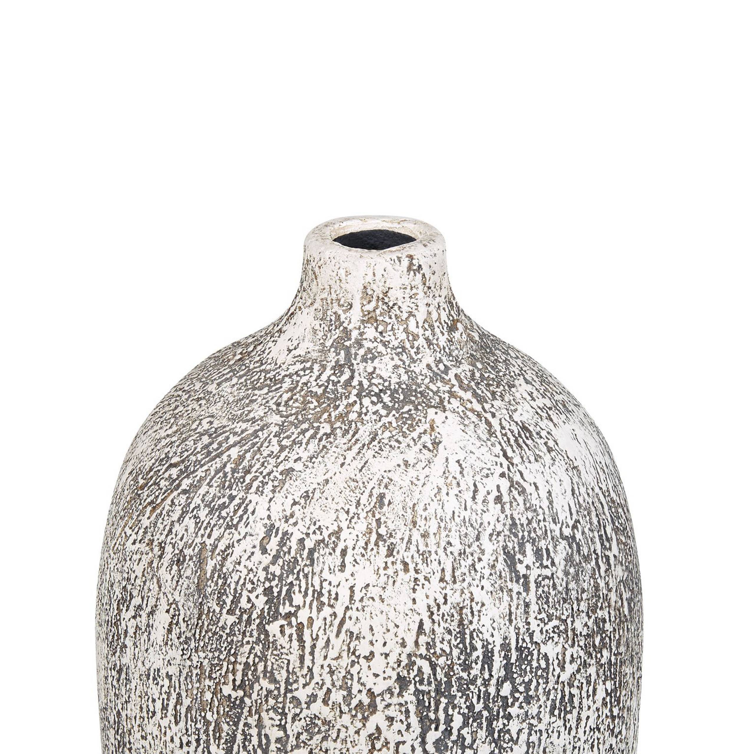 Beliani - Vase à fleurs Terre cuite Gris VIGO - 21x21x36- Beliani - Image 5
