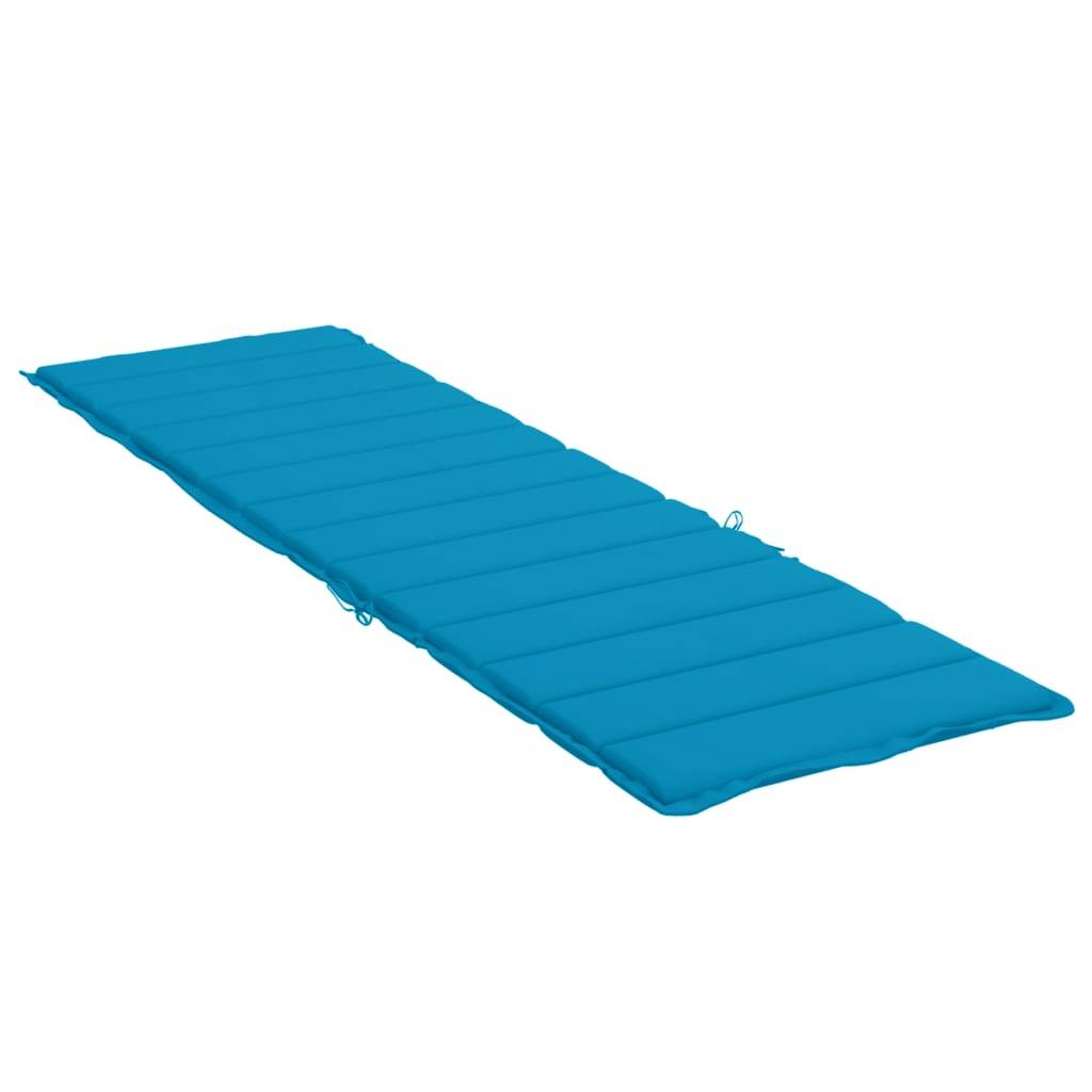PANGIVO - Coussin de chaise longue tissu oxford bleu 200 x 60 x 3 cm - PANGIVO - Image 4