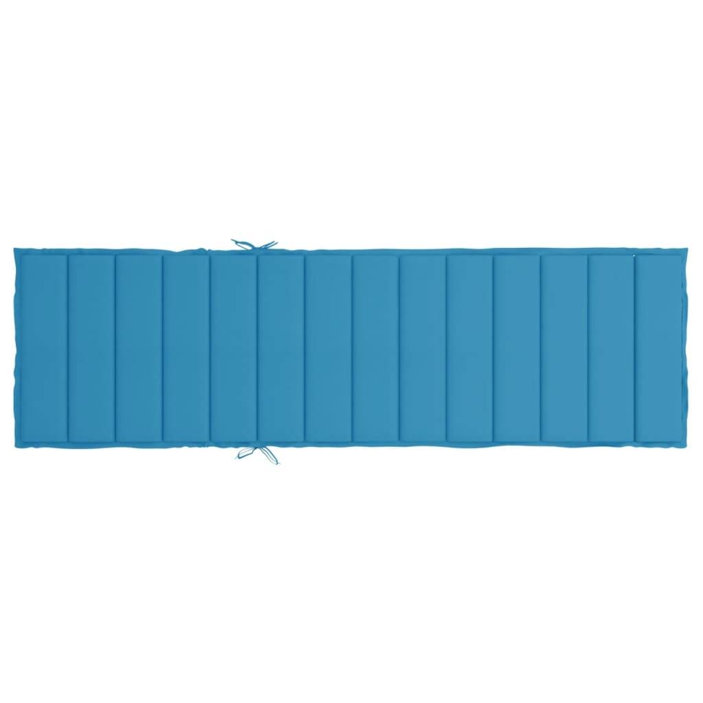 PANGIVO - Coussin de chaise longue tissu oxford bleu 200 x 60 x 3 cm - PANGIVO - Image 5
