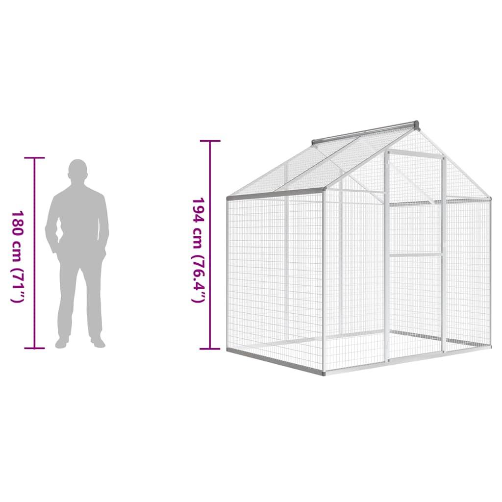 Vidaxl - Volière d'extérieur Aluminium 178 x 122 x 194 cm vidaXL 43557 - Imagen 6