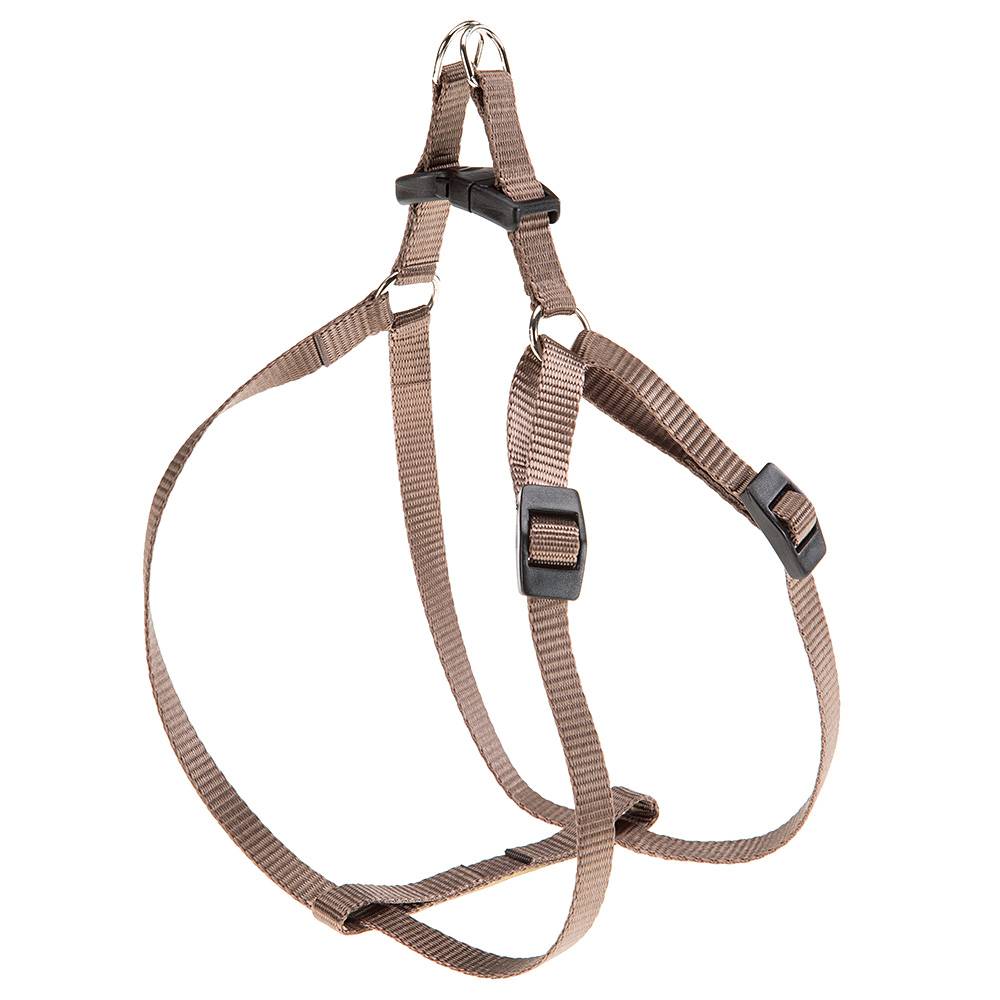 Ferplast - Ferplast Harnais Petit Chien EASY S, Harnais réglable pour chat, facile à porter, 35-53 cm. marron - Imagen 1