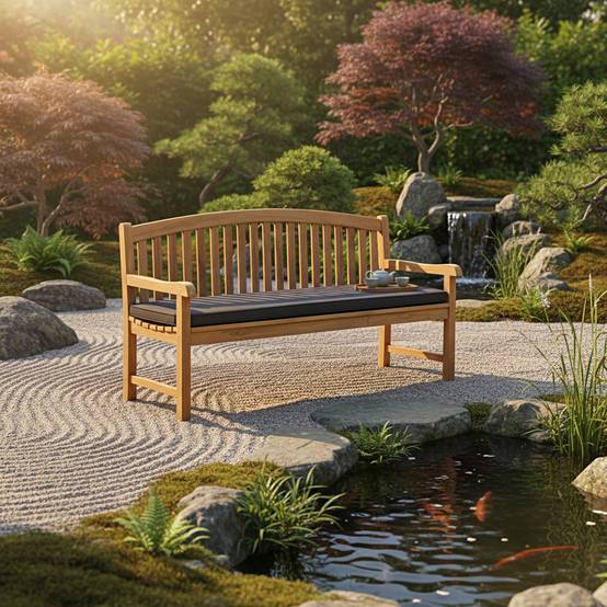Banc en teck massif Cambridge 180 cm - TECK'Attitude - Imagen 8