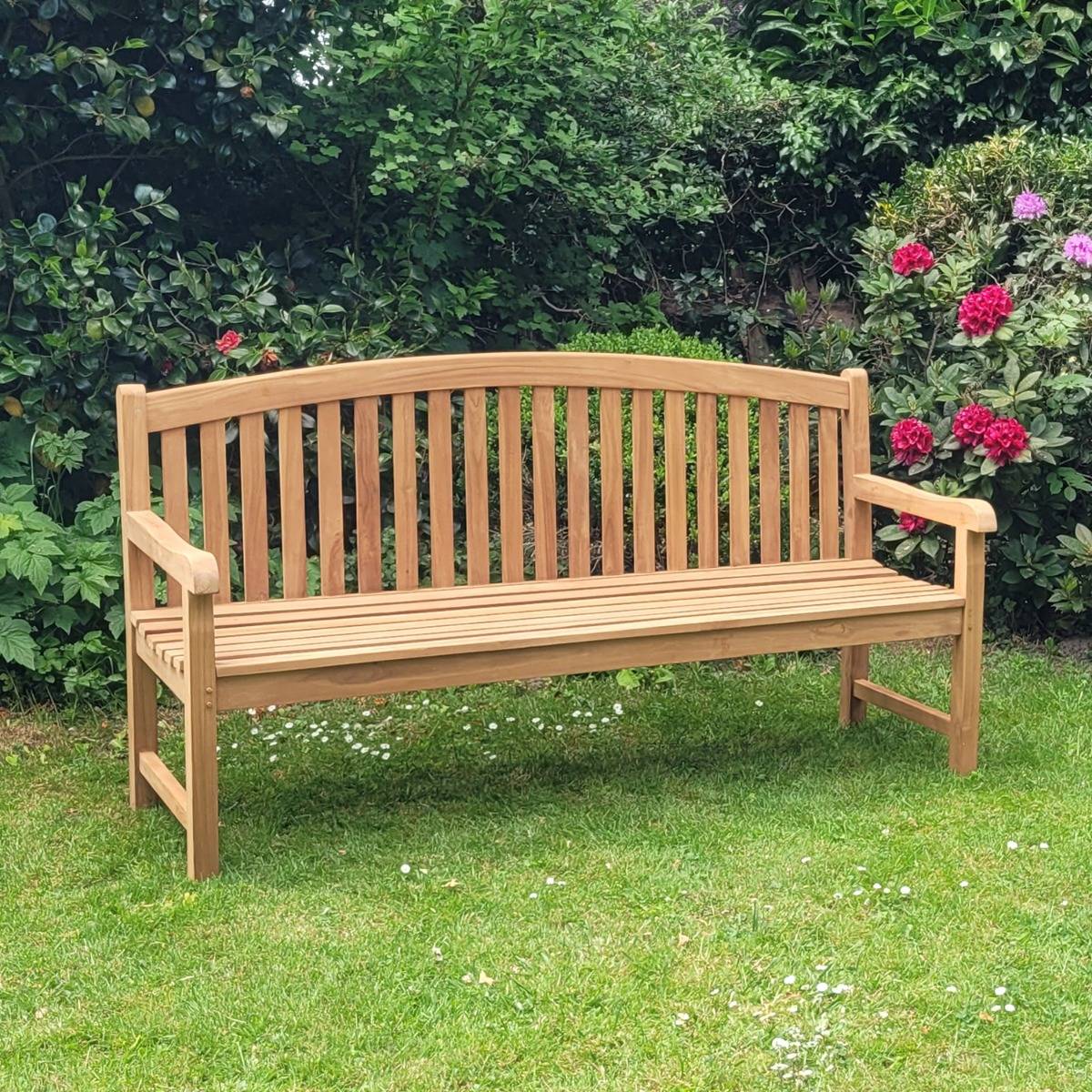 Banc en teck massif Cambridge 180 cm - TECK'Attitude - Imagen 6