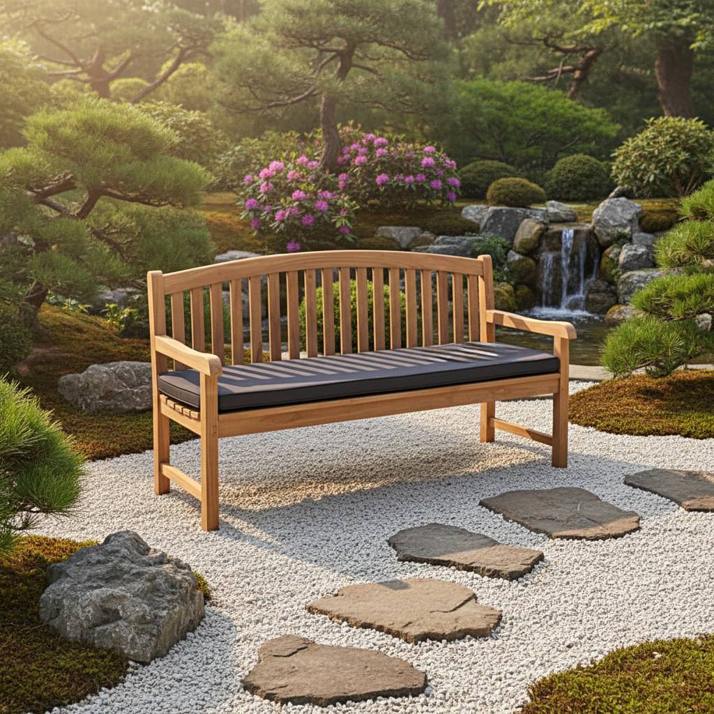 Banc en teck massif Cambridge 180 cm - TECK'Attitude - Imagen 2