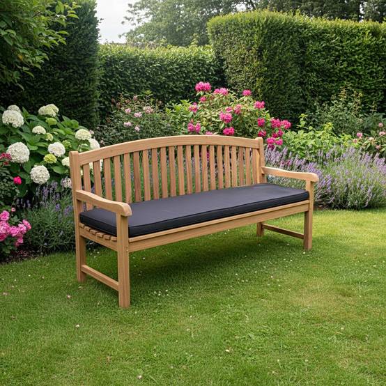 Banc en teck massif Cambridge 180 cm - TECK'Attitude - Imagen 3