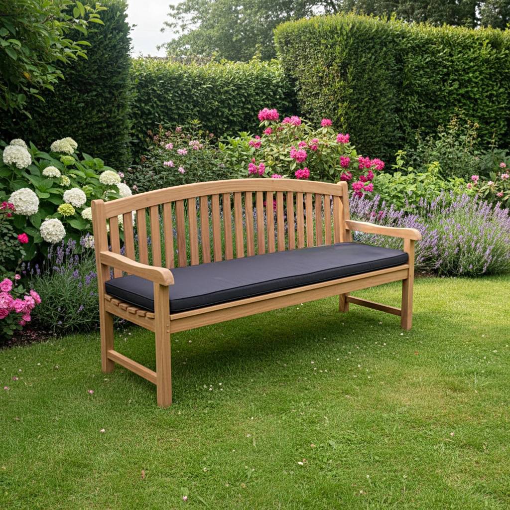 Banc en teck massif Cambridge 180 cm - TECK'Attitude - Imagen 3