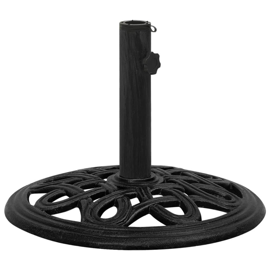 Maison Chic - Socle de parasol - accessoire parasol Noir 44x44x32 cm Fonte - MEUBLE PRO - Image 2
