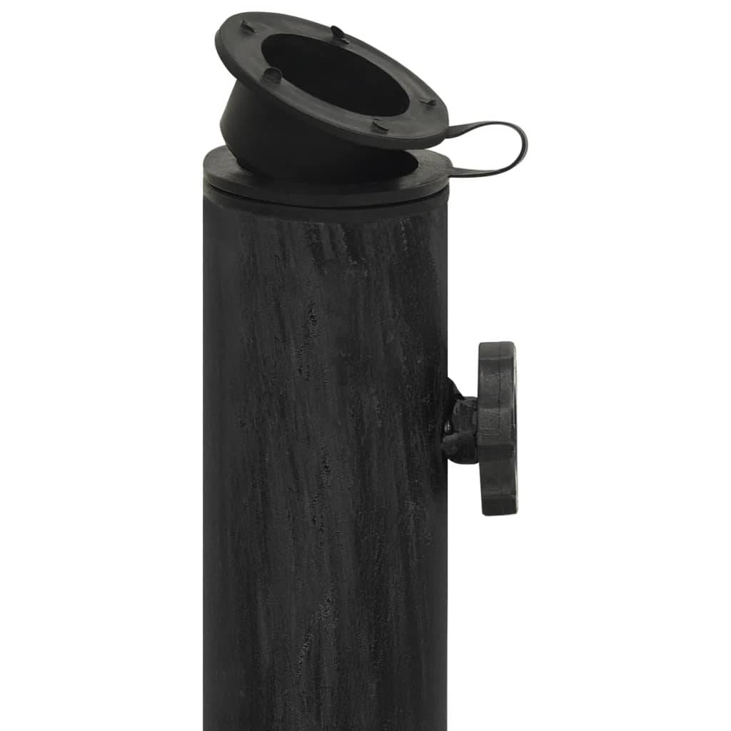 Maison Chic - Socle de parasol - accessoire parasol Noir 44x44x32 cm Fonte - MEUBLE PRO - Image 6