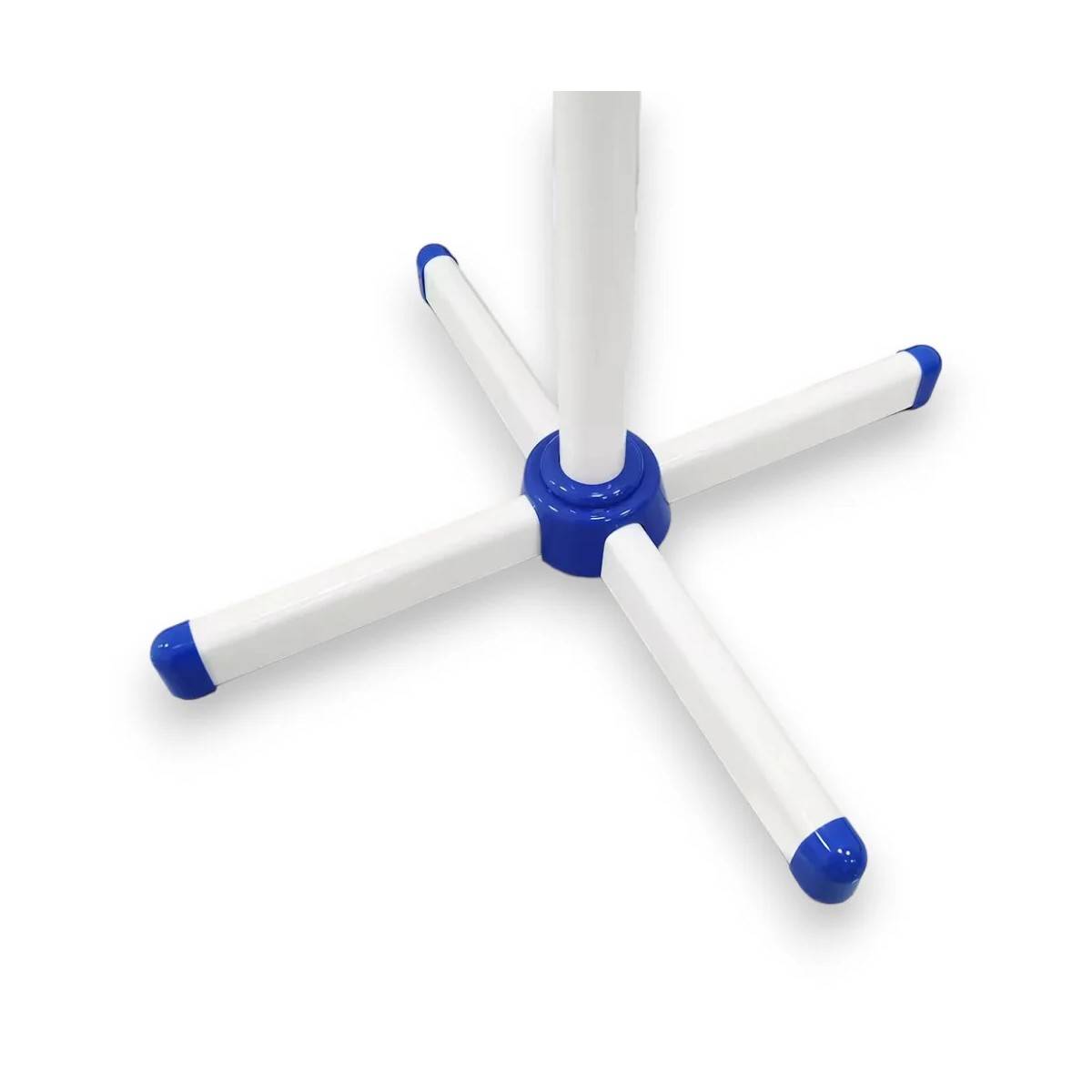Ventilateur sur pied portable 45W 40Cm Hauteur réglable 1.30m Brasseur d'air Blanc Bleu 3 vitesses Oscillation Horizontale INTEC - Image 7