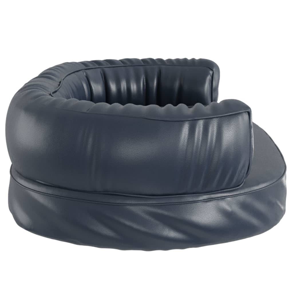 Lit pour Chien Ergonomique Similicuir Facile à Nettoyer Bleu 60cm – ComfortXL Pet Living - Image 5