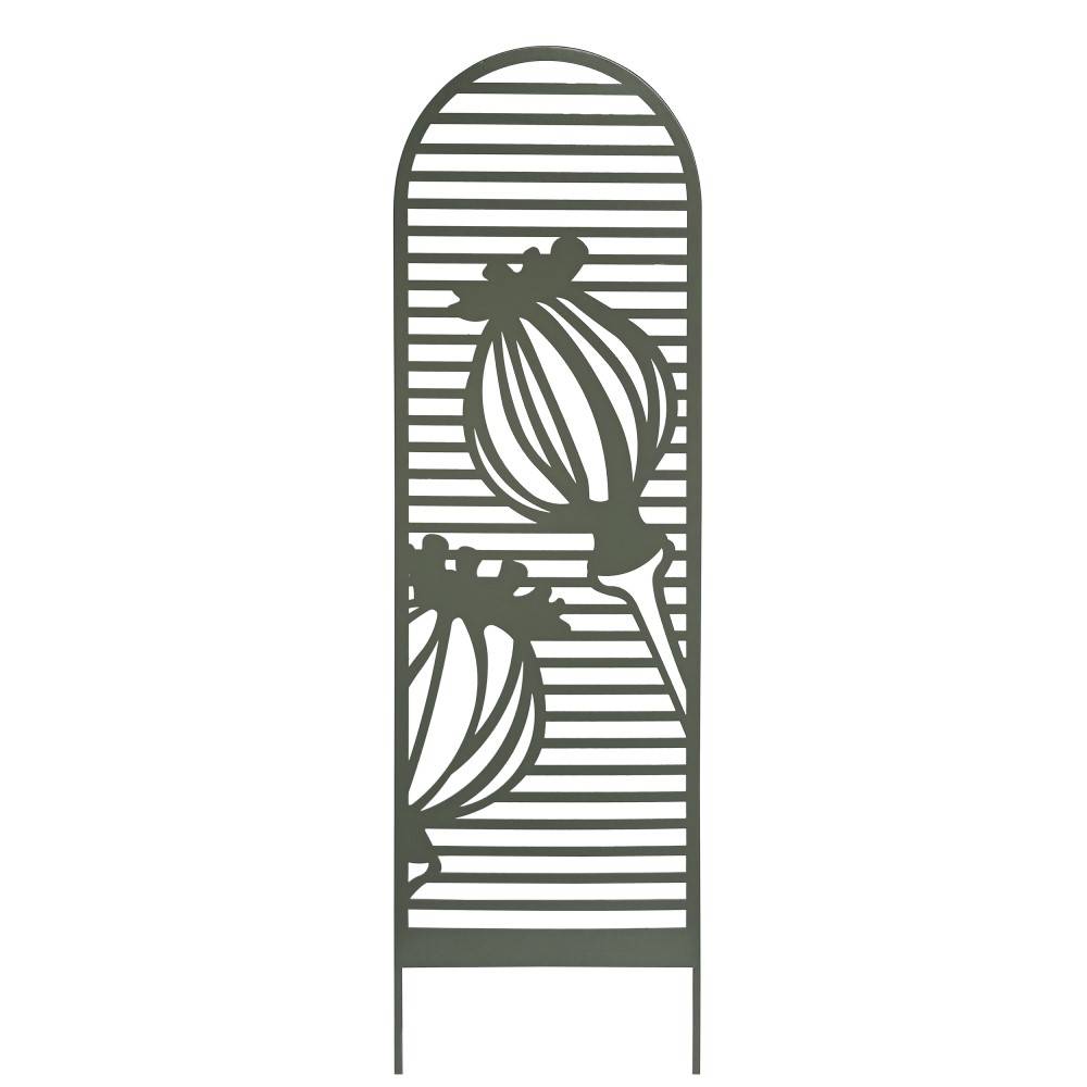 Nortène - Trellis métal décoratif à planter PUPPY - 0,33 x 1,20 m - Vert Olive Nortene - Image 1
