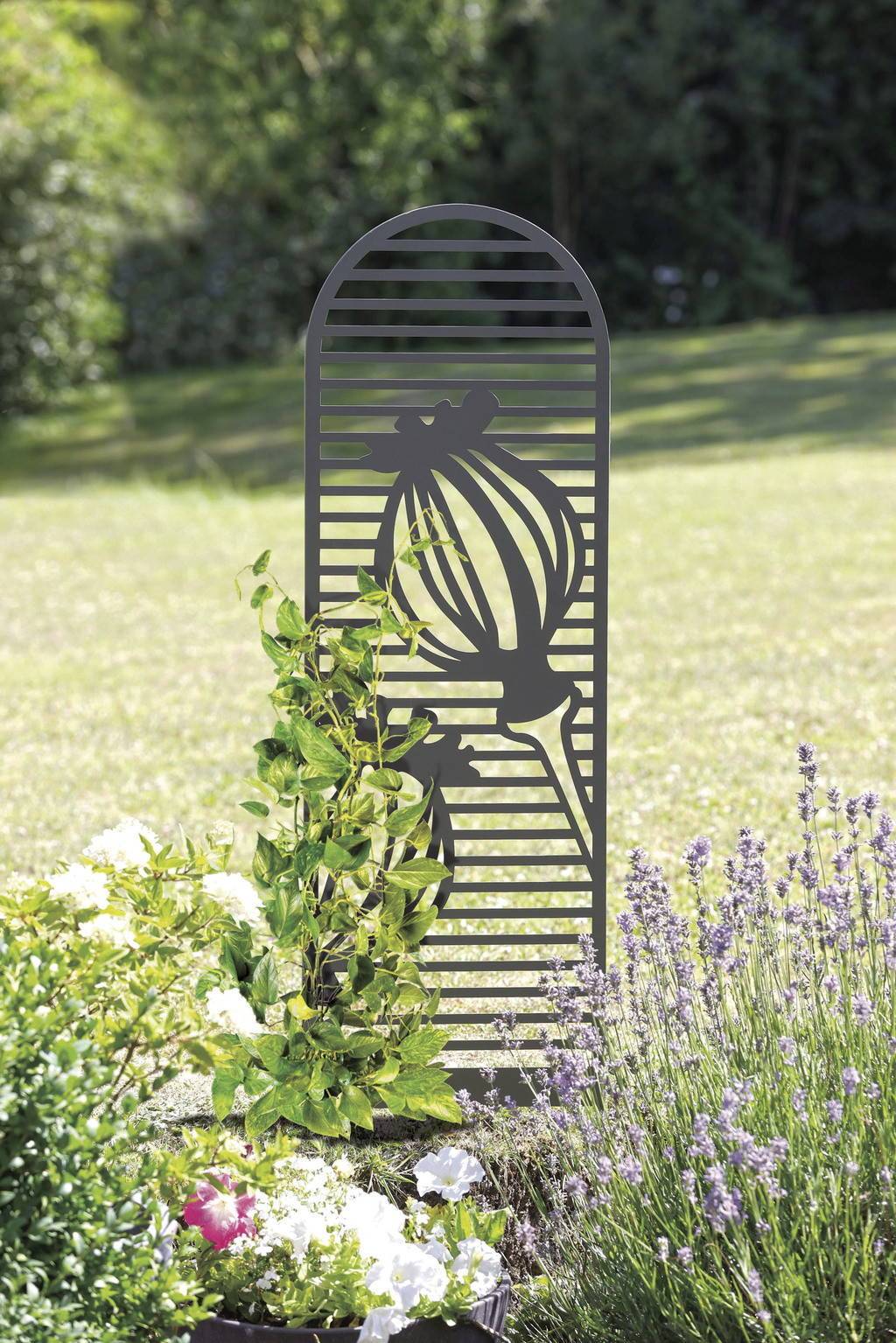 Nortène - Trellis metal decorativo para plantar PUPPY - 0,33 x 1,20 m - Verde Oliva Nortene - Imagen 2