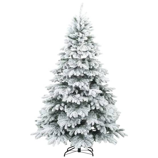ComfortXL - Sapin de Noël Artificiel Enneigé PVC PE pour Fêtes Intérieur Blanc 180 cm – ComfortXL Outdoor Living - Image 3