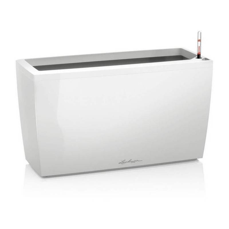 Lechuza - Pot De Fleur Lechuza Cararo Premium - Kit Complet, Blanc Brillant - Image 1