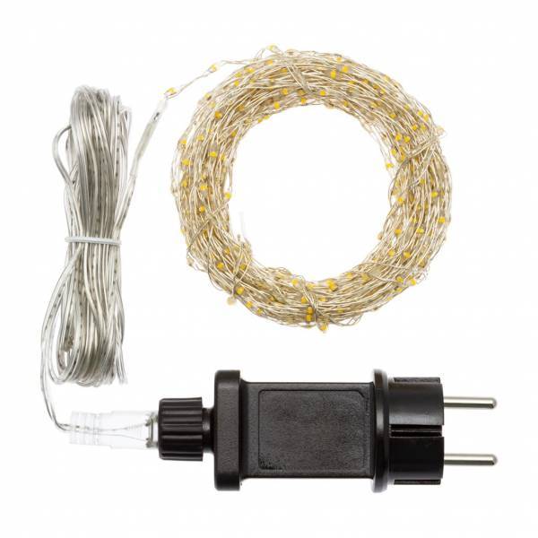 Lotti - Guirlande fil lumineux blanc froid 10M 625 micro LED câble argenté Lotti - Imagen 6