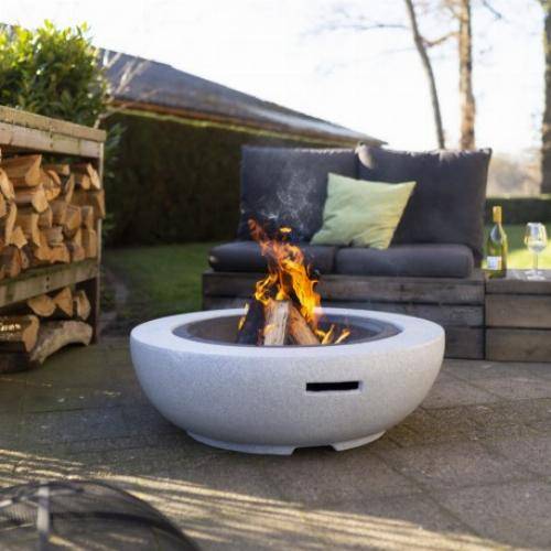Esschert Design - Brasero cerámico 2 en 1 - Hogar y barbacoa 90x90 cm - Imagen 4