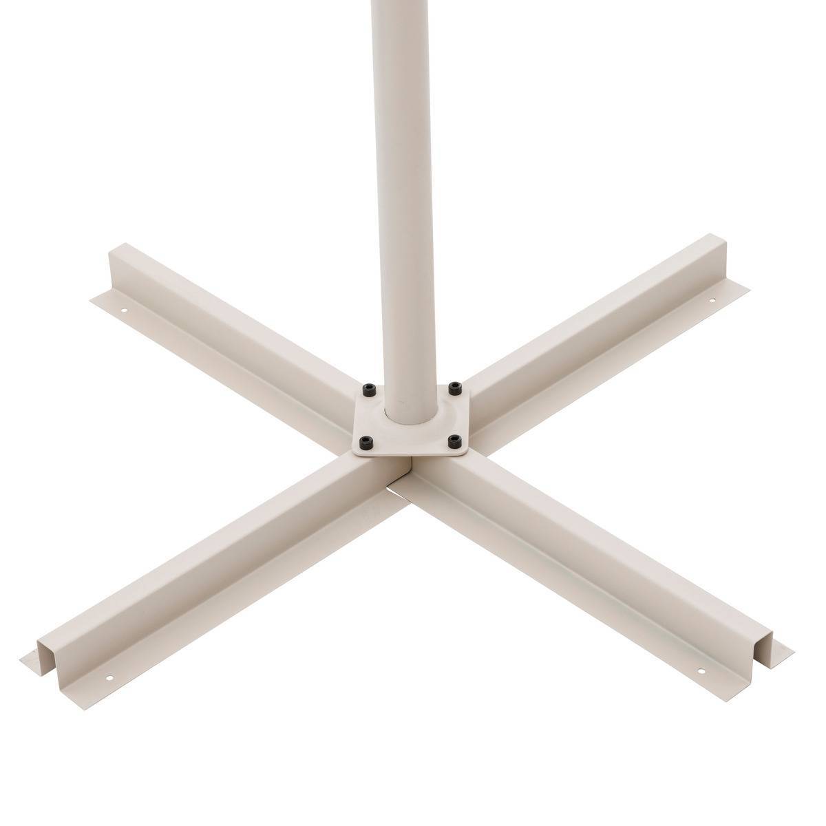Hesperide - Parasol déporté rond "Manoa" argile & blé 3m en aluminium acier et polyester Hespéride - Image 4