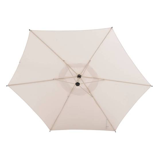 Hesperide - Parasol déporté rond "Manoa" argile & blé 3m en aluminium acier et polyester Hespéride - Image 3